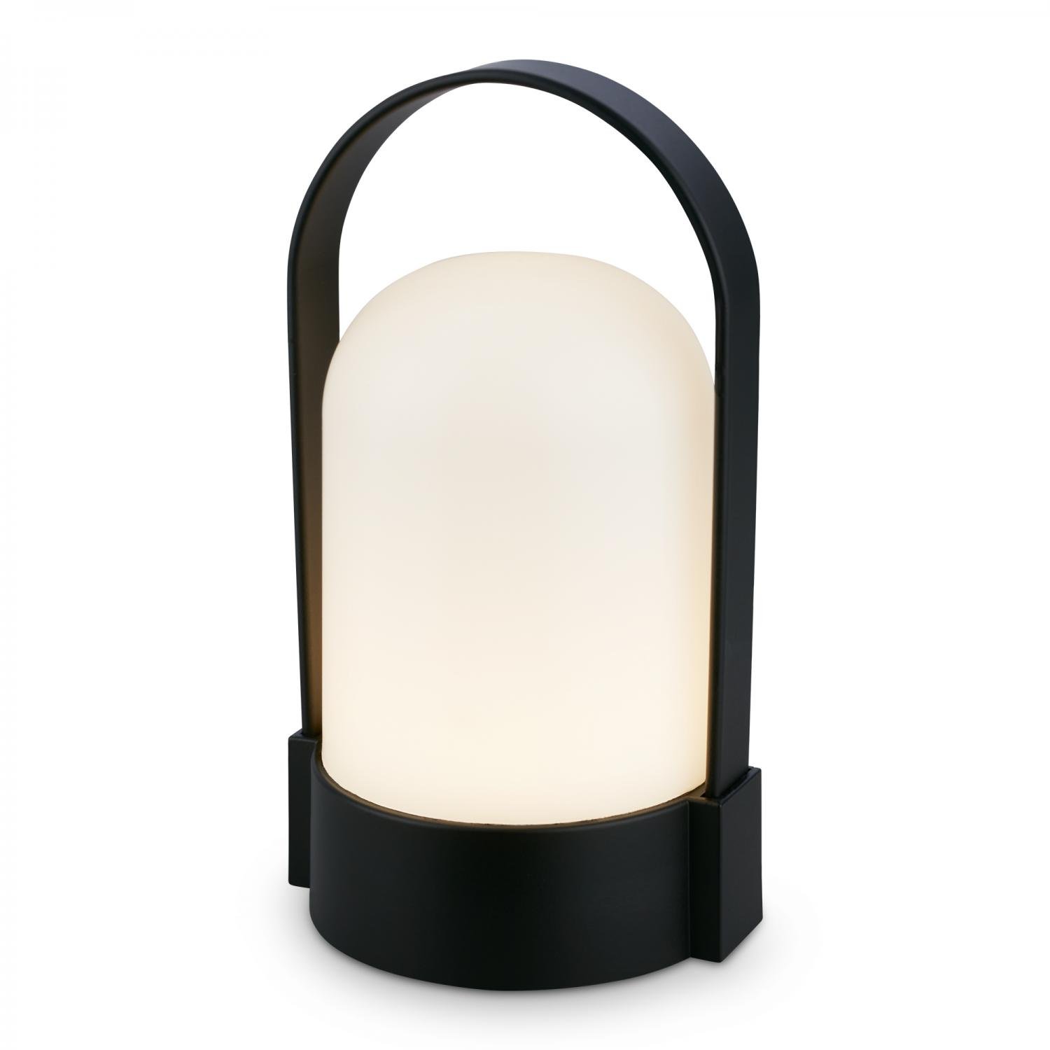 BRILO 7544015 Asa stolní lampička - 1W, 50lm, bezdrátová, LED, stmívatelné, teplá bílá, černá - BRILO