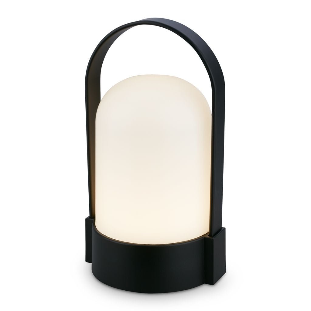 BRILO 7544015 Asa stolní lampička - 1W, 50lm, bezdrátová, LED, stmívatelné, teplá bílá, černá - BRILO