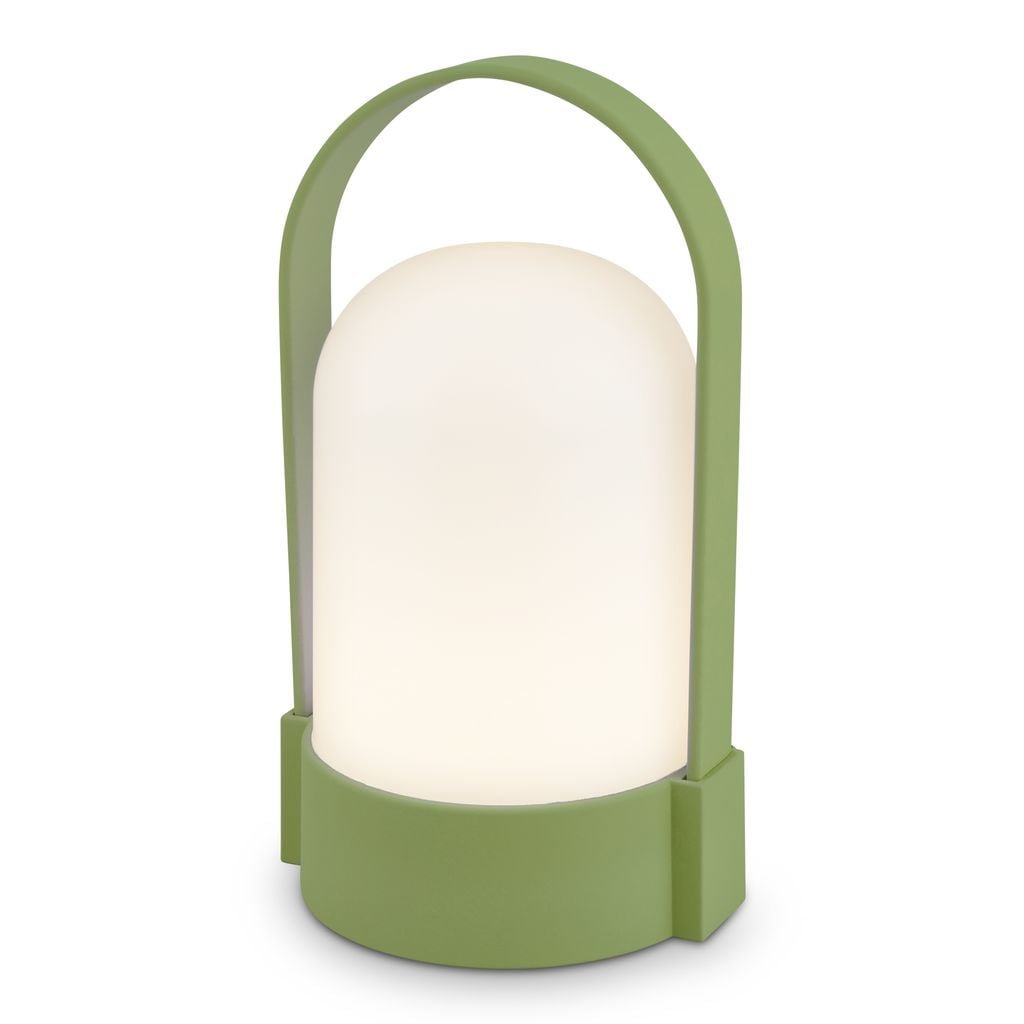 BRILO 7544019 Asa stolní lampička - 1W, 50lm, bezdrátová, LED, stmívatelné, teplá bílá, limetkově zelená - BRILO