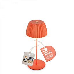 Obrázek pro produkt BRILONER Nabíjecí stolní lampa Riffle Mini - 20 cm, 1,5W, 150lm, bezdrátová, LED, stmívatelné, dotykový vypínač, oranžová 7552012