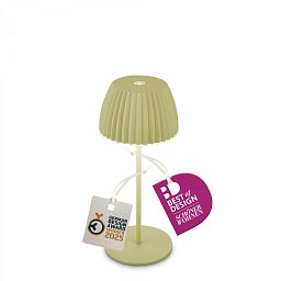 Obrázek pro produkt BRILONER Nabíjecí stolní lampa Riffle Mini - 20 cm, 1,5W, 150lm, bezdrátová, LED, stmívatelné, dotykový vypínač, zelená 7552019