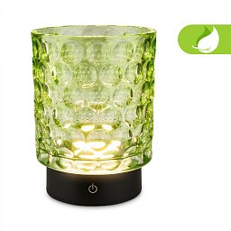 Obrázek pro produkt BRILONER Sunora LED stolní lampička bezdrátová IP44, stmívatelné, dotykový vypínač, zelená 7560019