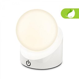 Obrázek pro produkt BRILONER Sora Mini LED stolní lampička bezdrátová IP54, stmívatelné, dotykový vypínač, bílá 7561016
