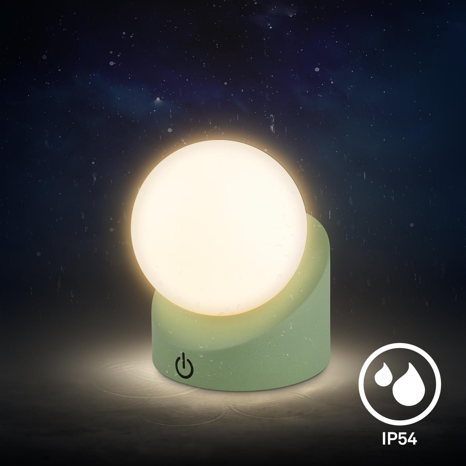 BRILO 7561019 Sora Mini LED stolní lampička bezdrátová IP54, stmívatelné, dotykový vypínač, zelená - BRILO (obrázek 5)