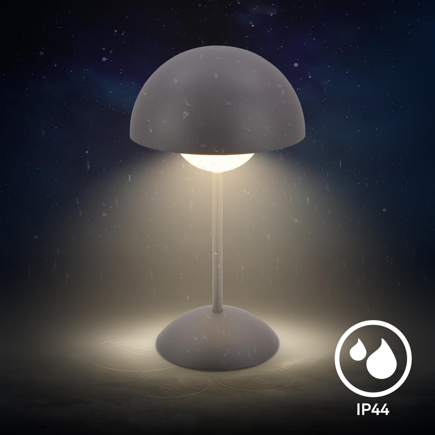 BRILO 7578015 Kugle stolní lampička - 3W, 250lm, bezdrátová, LED, stmívatelné, dotykový vypínač, teplá bílá, antracit - BRILO (obrázek 6)