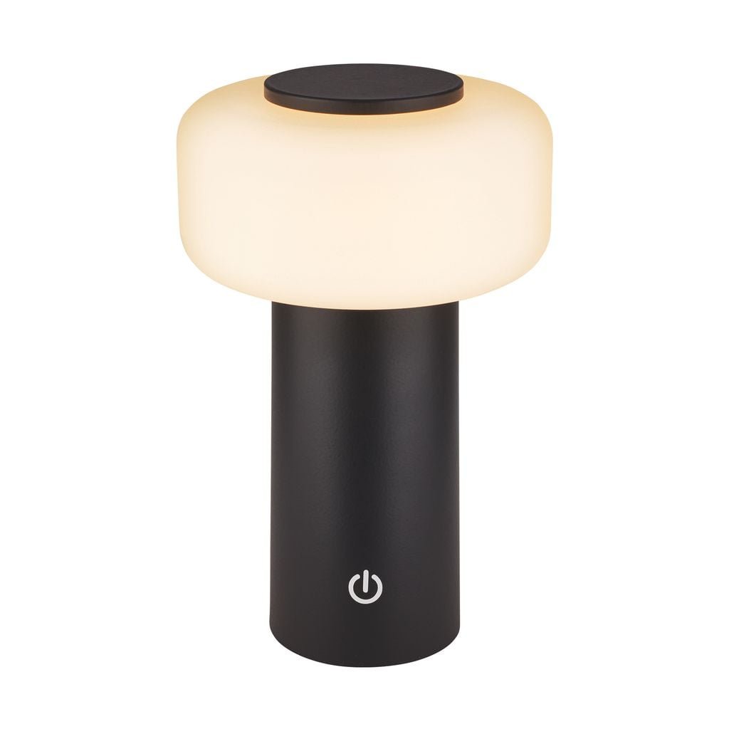 BRILO 7580015 Juna stolní lampa - 1,8W, 210lm, nabíjecí, LED, stmívatelné, dotykový vypínač, teplá bílá, antracit - BRILO