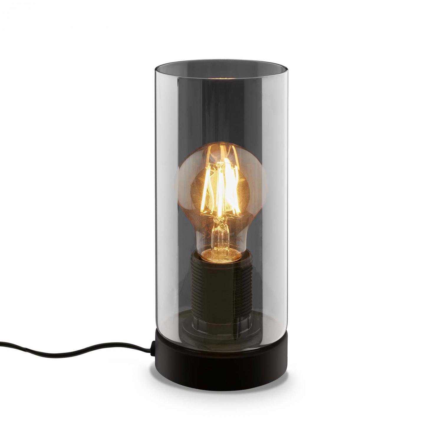 BRILO 7616015 Stolní lampa, 23,5 cm, 1x E27, max. 10W, černá - BRILO