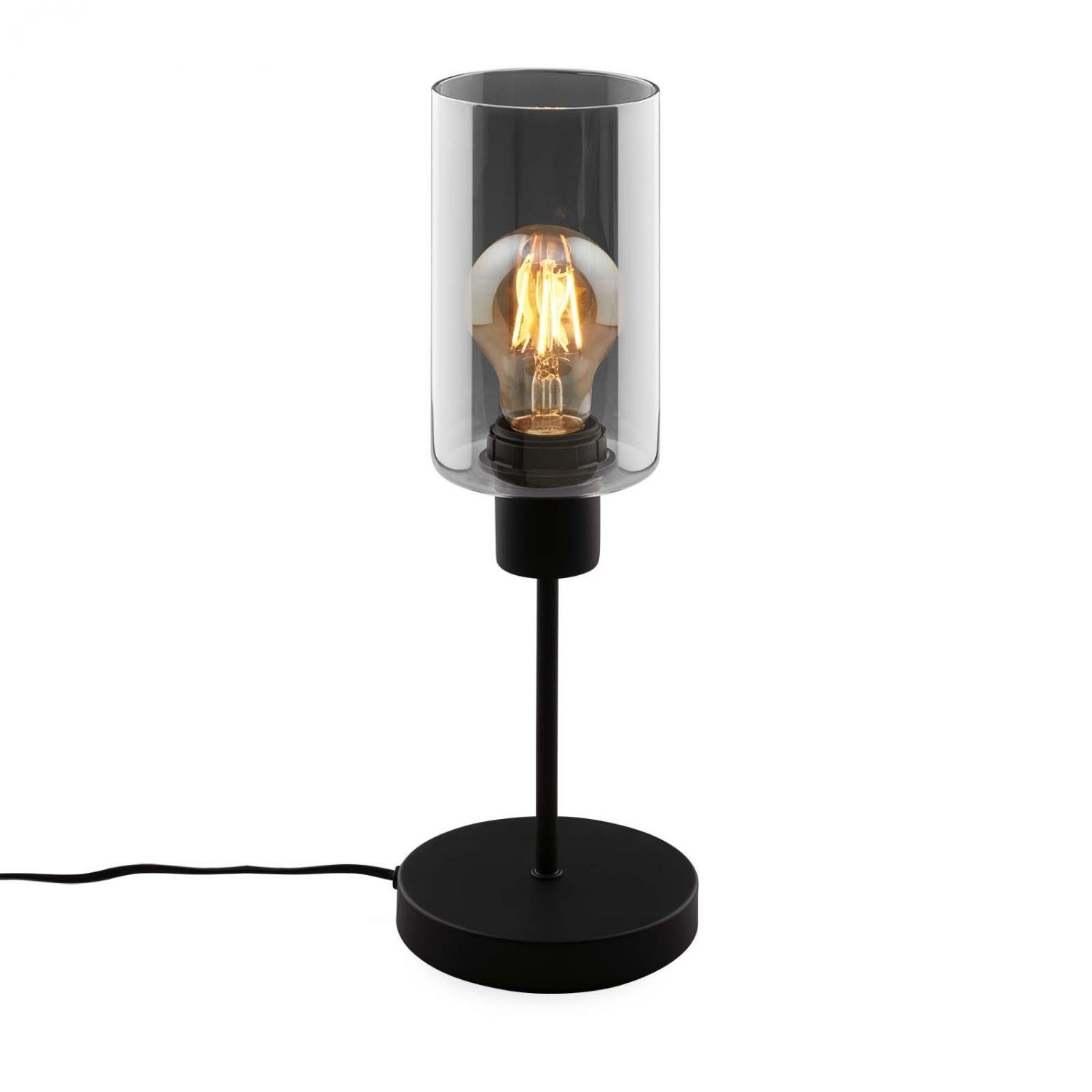 Levně BRILO 7618015 Stolní lampa, 39,5 cm, 1x E27, max. 10W, černá - BRILO