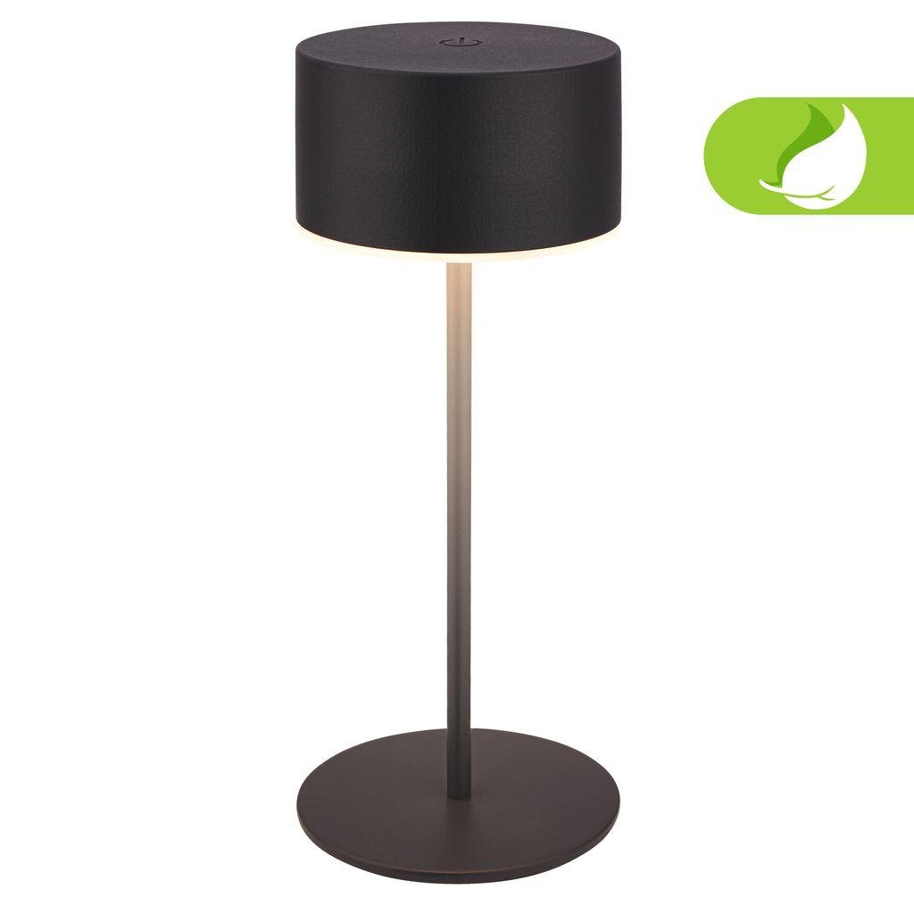 BRILO 7629015 Kira stolní lampička - 3W, 200lm, bezdrátová, LED, dotykový vypínač, stmívatelné, antracit - BRILO