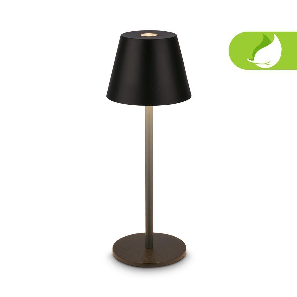 BRILO 7653015 Kiki Nano stolní lampička - 1,5W, 130lm, nabíjecí, LED, stmívatelné, teplá bílá, černá - BRILO
