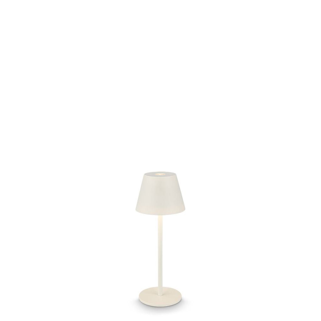 BRILO 7653016 Kiki Nano stolní lampička - 1,5W, 130lm, nabíjecí, LED, stmívatelné, teplá bílá, bílá - BRILO