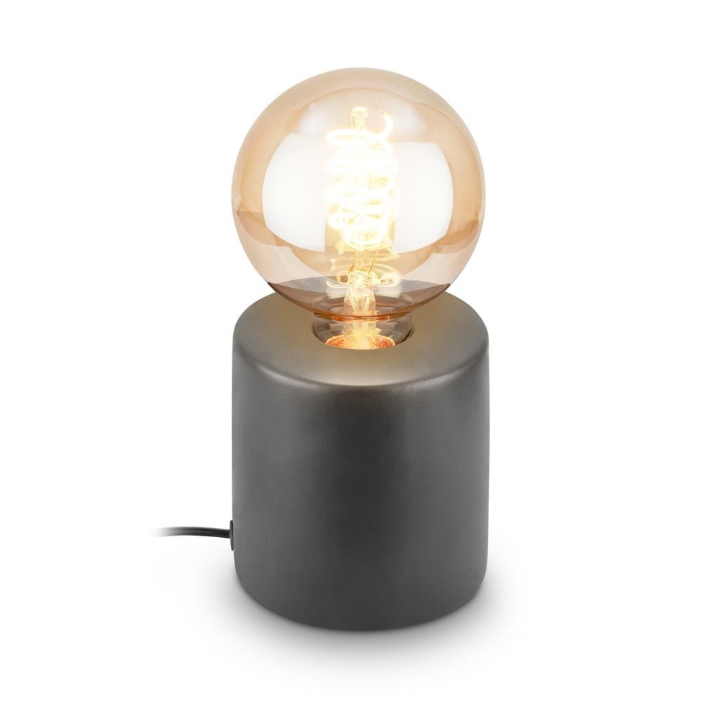 BRILO 7658015 Tubo stolní lampička - s vypínačem, E27 patice, max. 10W, antracit - BRILO