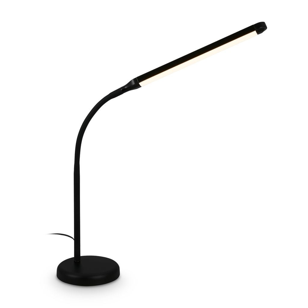 BRILO 7660015 Mura stolní lampička - 6W, 600lm, LED, stmívatelné, dotykový vypínač, nastavitelné, černá - BRILO