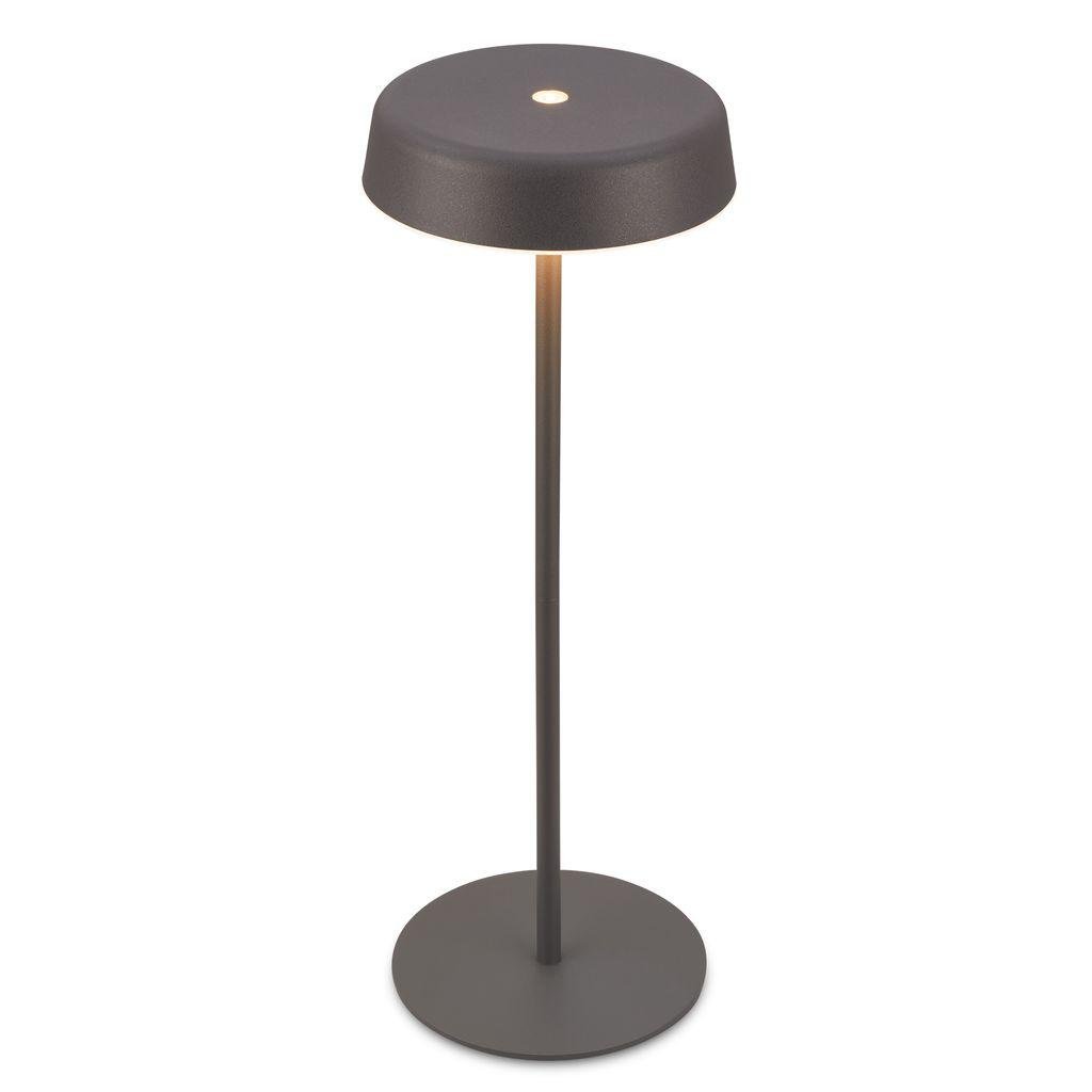 BRILO 7668015 Pala stolní lampička - 2W, 200lm, bezdrátová, LED, dotykový vypínač, stmívatelné, antracit - BRILO