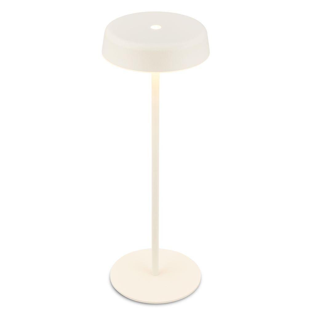 BRILO 7668016 Pala stolní lampička - 2W, 200lm, bezdrátová, LED, dotykový vypínač, stmívatelné, bílá - BRILO