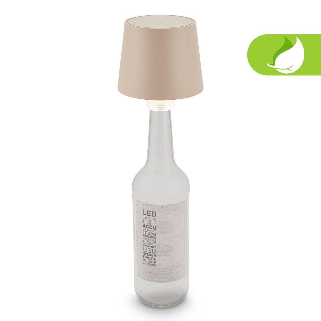 BRILO 7709011 Bota lampička na láhev - 1,8W, 120lm, nabíjecí, LED, stmívatelné, teplá bílá, béžová - BRILO