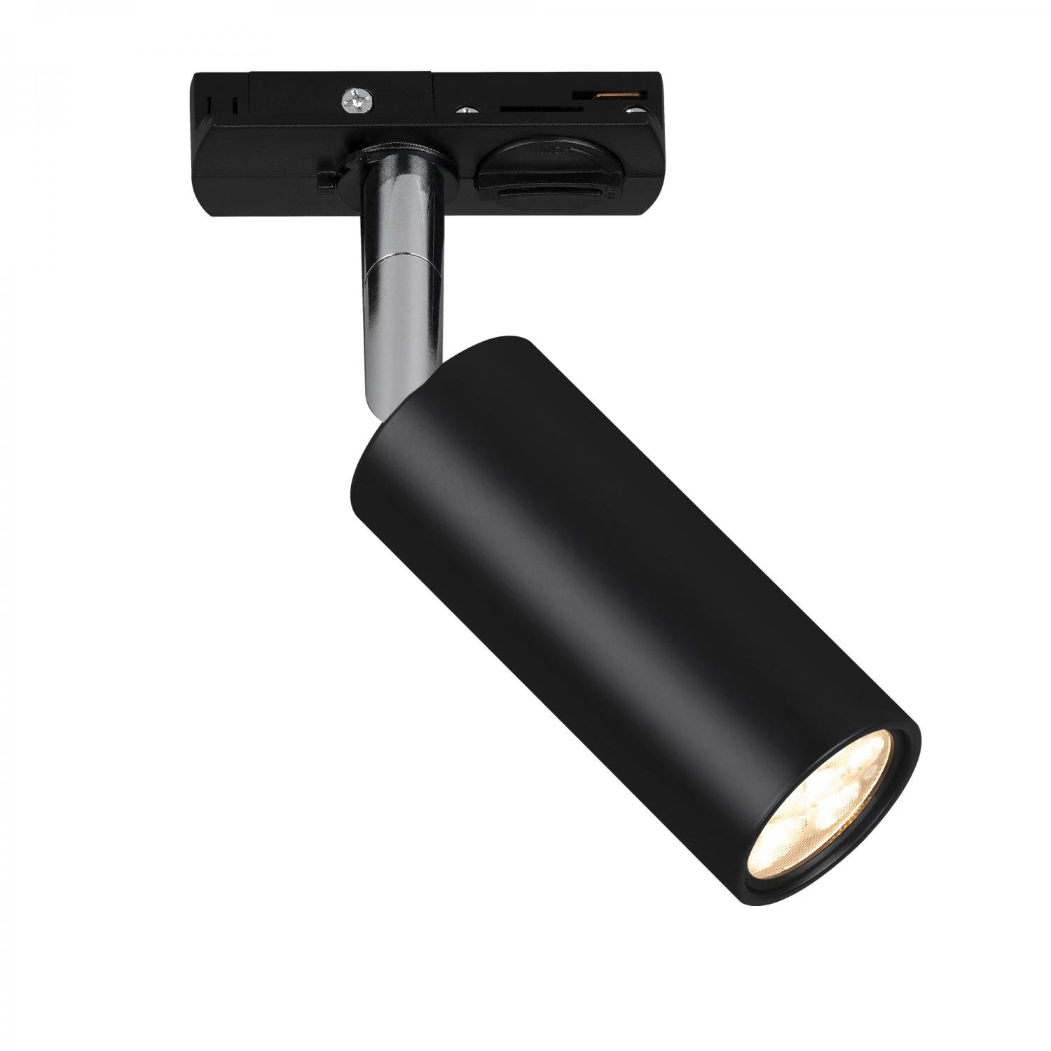 BRILO 8007015 LED spot 5,5W lištový systém 230V vysokonapěťový, stmívatelné, teplá bílá, 4x10 cm, černý - BRILO