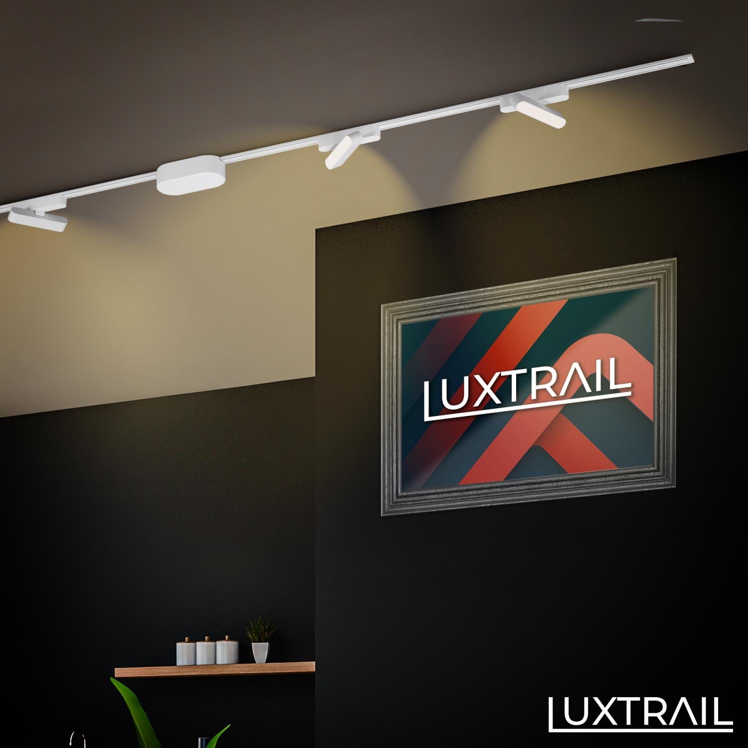 BRILO 8030016 LUXTRAIL lištový systém 48V, LED Tracklight, 5,5W, 720lm, nastavitelné, bílé - BRILO (obrázek 4)