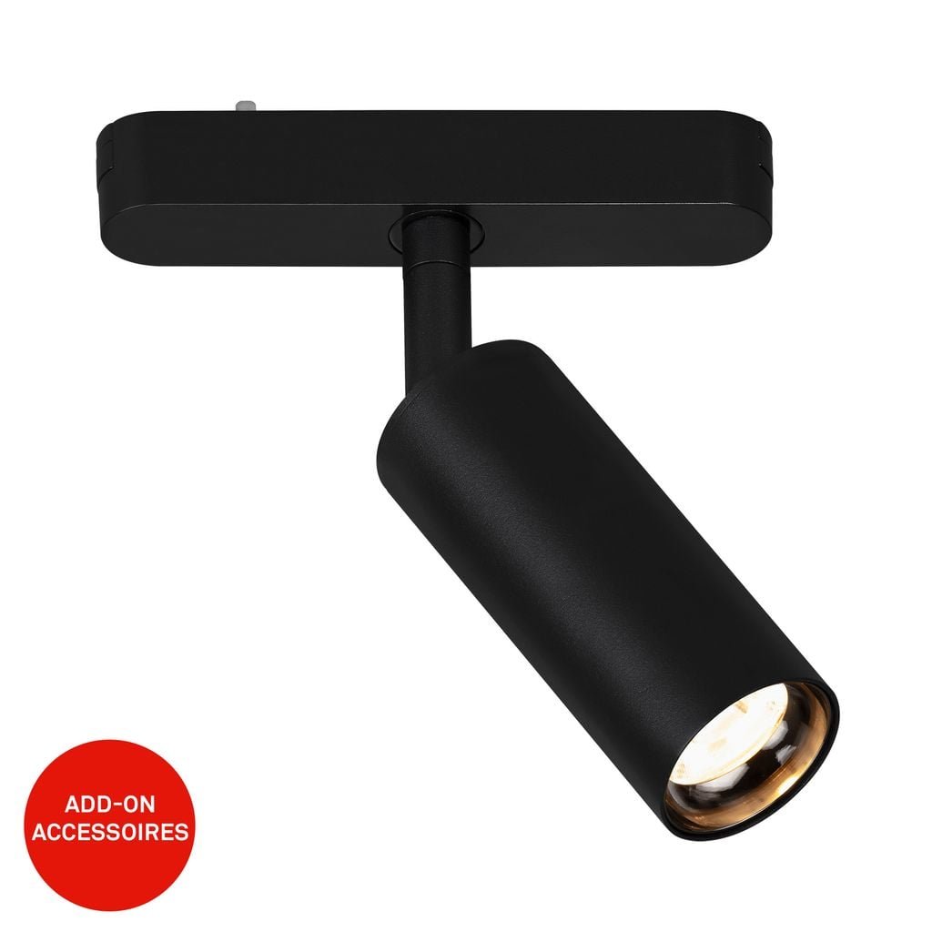 BRILO 8031015 LUXTRAIL lištový systém 48V, LED spot, 5W, 450lm, nastavitelné, černá - BRILO
