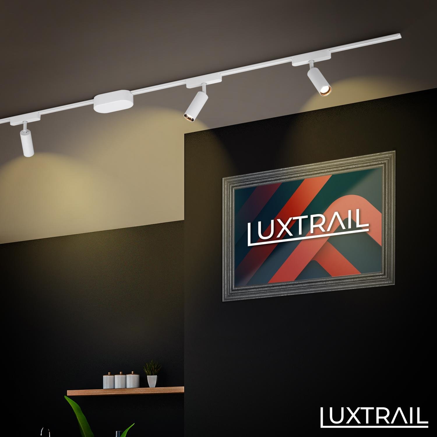 BRILO 8031016 LUXTRAIL lištový systém 48V, LED spot, 5W, 450lm, nastavitelné, bílé - BRILO (obrázek 6)