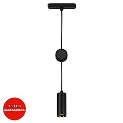 Obrázek pro produkt LUXTRAIL lištový systém 48V, LED závěsné svítidlo, nastavitelná výška, černá - BRILO