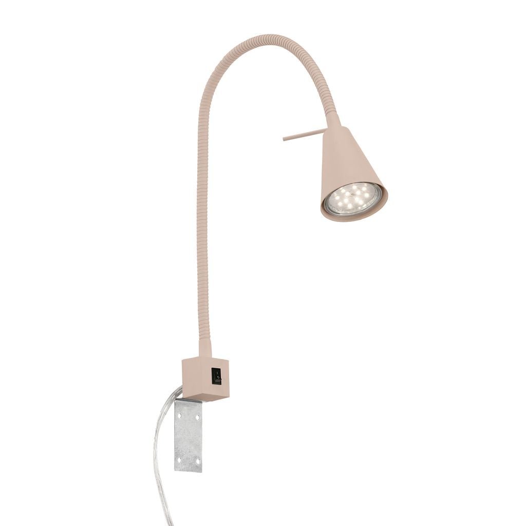 BRI 2080011 Tuso Bett lampa na čtení - 4,7W, 400lm, LED, vypínač, nastavitelná, béžová - BRILONER
