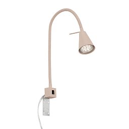 Obrázek pro produkt Tuso Bett lampa na čtení - 4,7W, 400lm, LED, vypínač, nastavitelná, béžová - BRILONER
