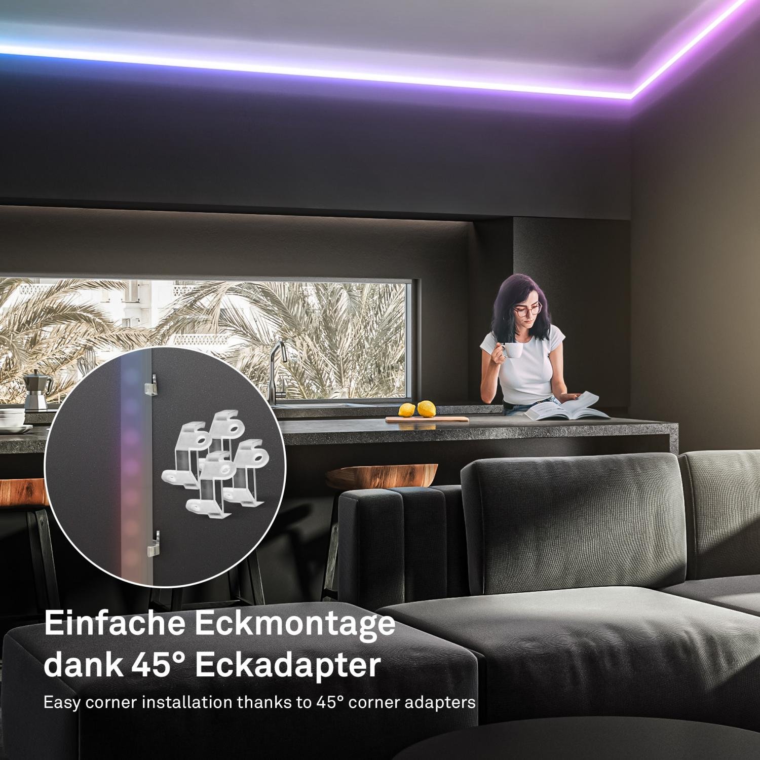 BRI 2153192 Pimp Your Stripe startovací sada LED pásek 2m, RGB+W, dálkový ovladač - BRILONER (obrázek 8)