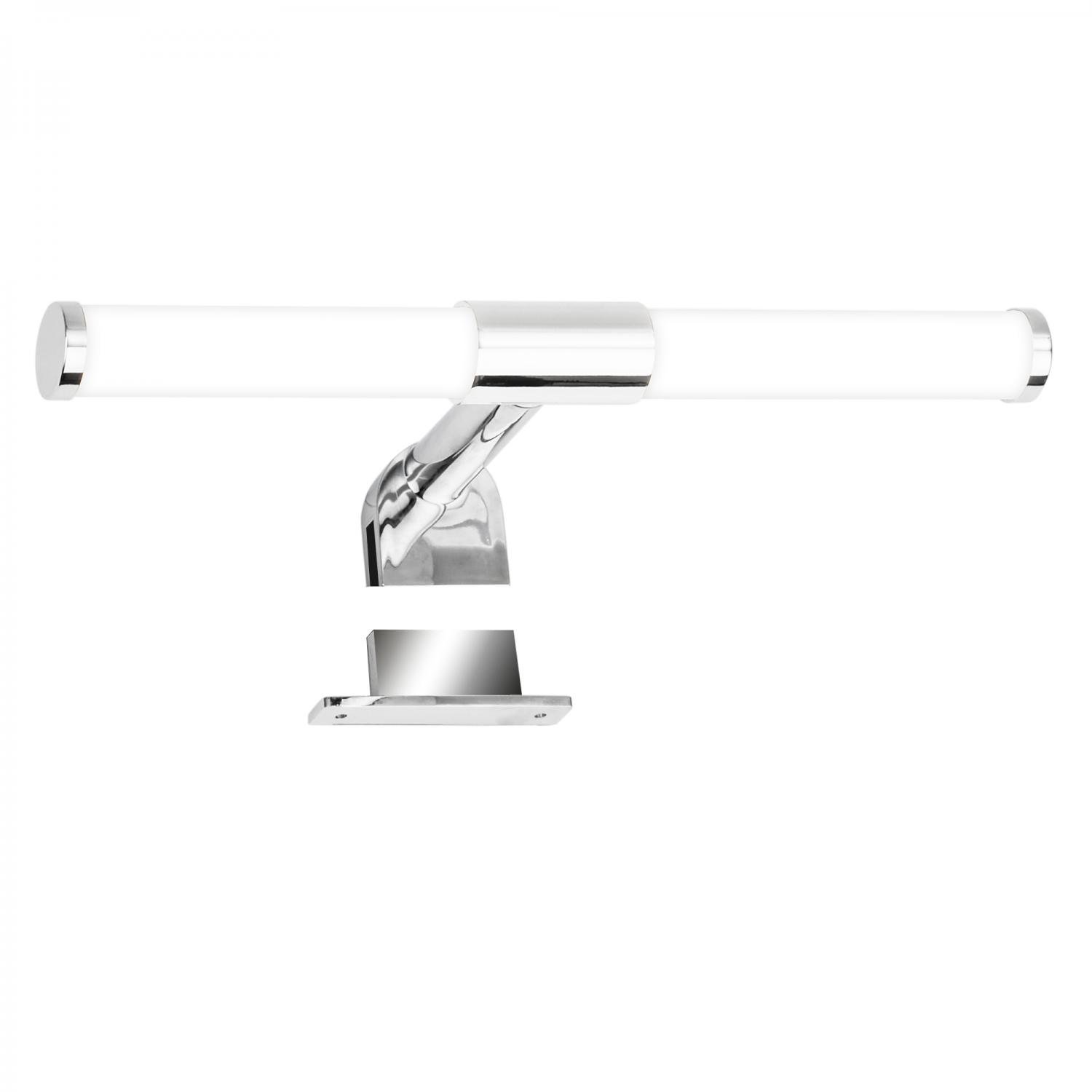 BRI 2189018 Sala LED svítidlo k zrcadlu koupelna, 30cm, 2 způsoby montáže, se svorkou, chrom - BRILONER (obrázek 3)