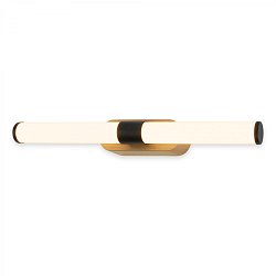 Obrázek pro produkt Runt svítidlo k zrcadlu - 7W, 690lm, LED, montáž na stěnu, 40cm, teplá bílá, černá/dřevo - BRILONER