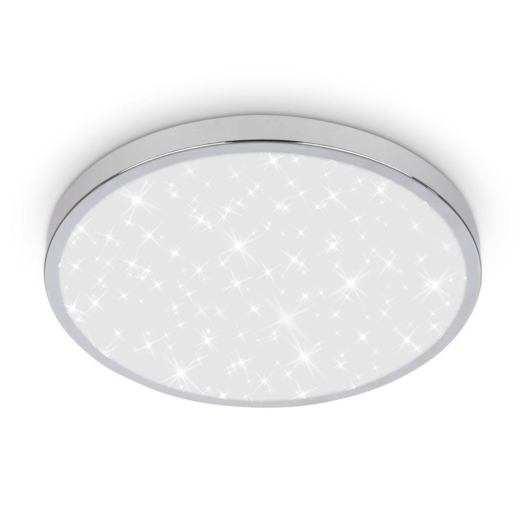 BRI 3933018 Tak stropní svítidlo pr.24 cm - 12W, 1300lm, LED, hvězdné nebe, IP44, chrom - BRILONER