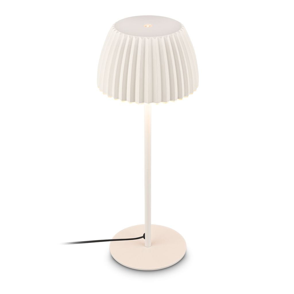 BRI 7625016 Loca stolní lampa - 8W, 800lm, LED, dotykový vypínač, stmívatelná, teplá bílá, starobílá - BRILONER