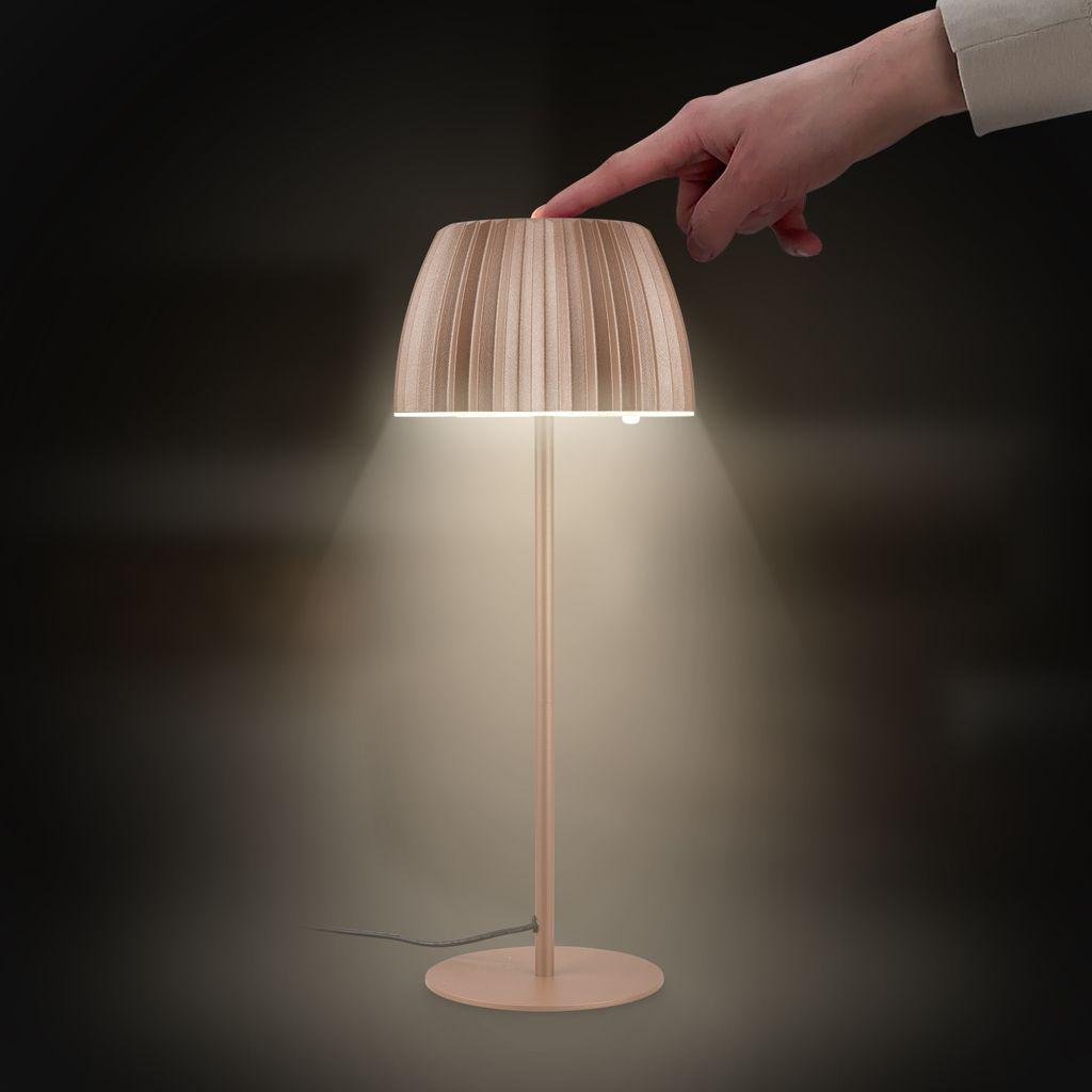 BRI 7625017 Loca stolní lampa - 8W, 800lm, LED, dotykový vypínač, stmívatelná, teplá bílá, kávová - BRILONER (obrázek 3)