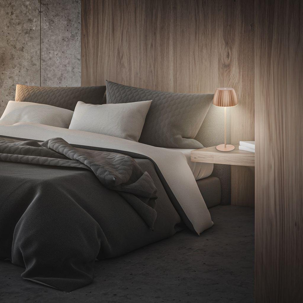 BRI 7625017 Loca stolní lampa - 8W, 800lm, LED, dotykový vypínač, stmívatelná, teplá bílá, kávová - BRILONER (obrázek 7)
