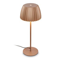 Obrázek pro produkt Loca stolní lampa - 8W, 800lm, LED, dotykový vypínač, stmívatelná, teplá bílá, kávová - BRILONER