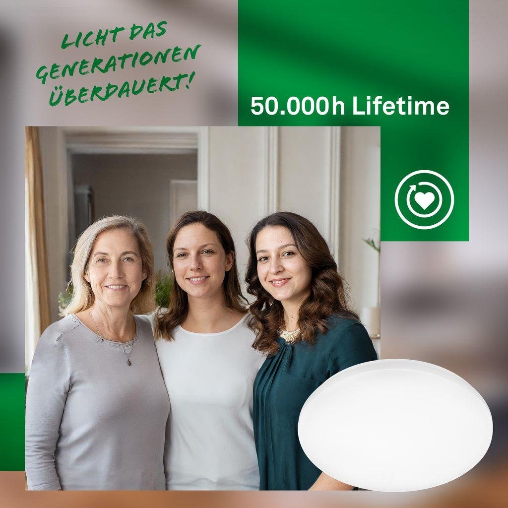 BRILO 3867016 Elipso A stropní svítidlo pr.37,5 cm - 12W, 2520lm, LED, energetická třída A, bílé - BRILO (obrázek 8)