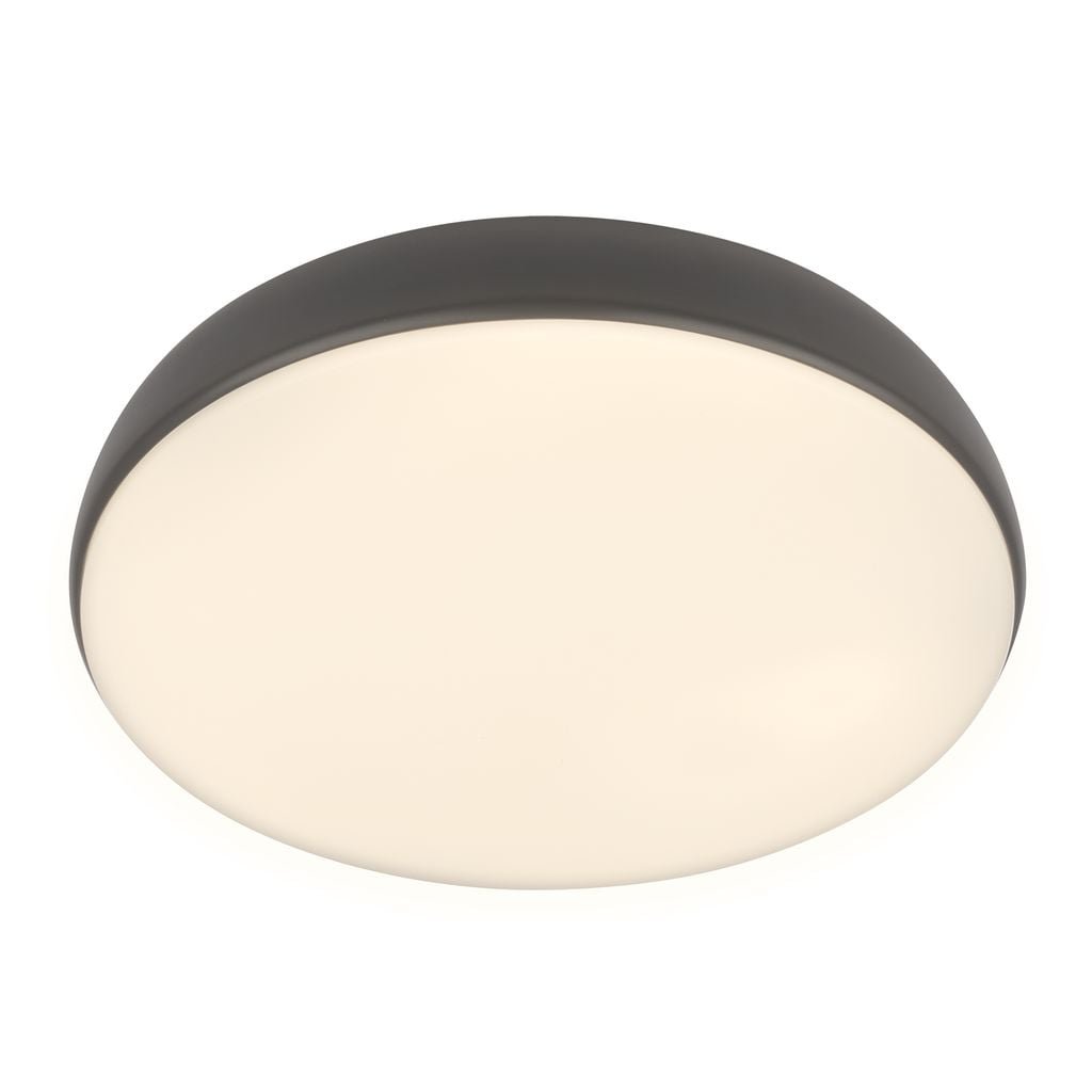BRILO 3876015 Nikan stropní svítidlo pr.28,5 cm - 22W, 2300lm, LED, stmívatelné, CCT, dálkový ovladač, antracit - BRILO