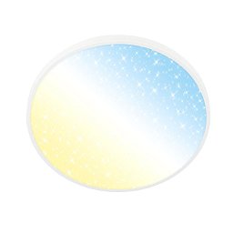 Obrázek pro produkt Competo stropní svítidlo pr.38 cm - 24W, 2600lm, stmívatelné, hvězdné nebe, CCT teplá - denní bílá, matný nikl - BRILO