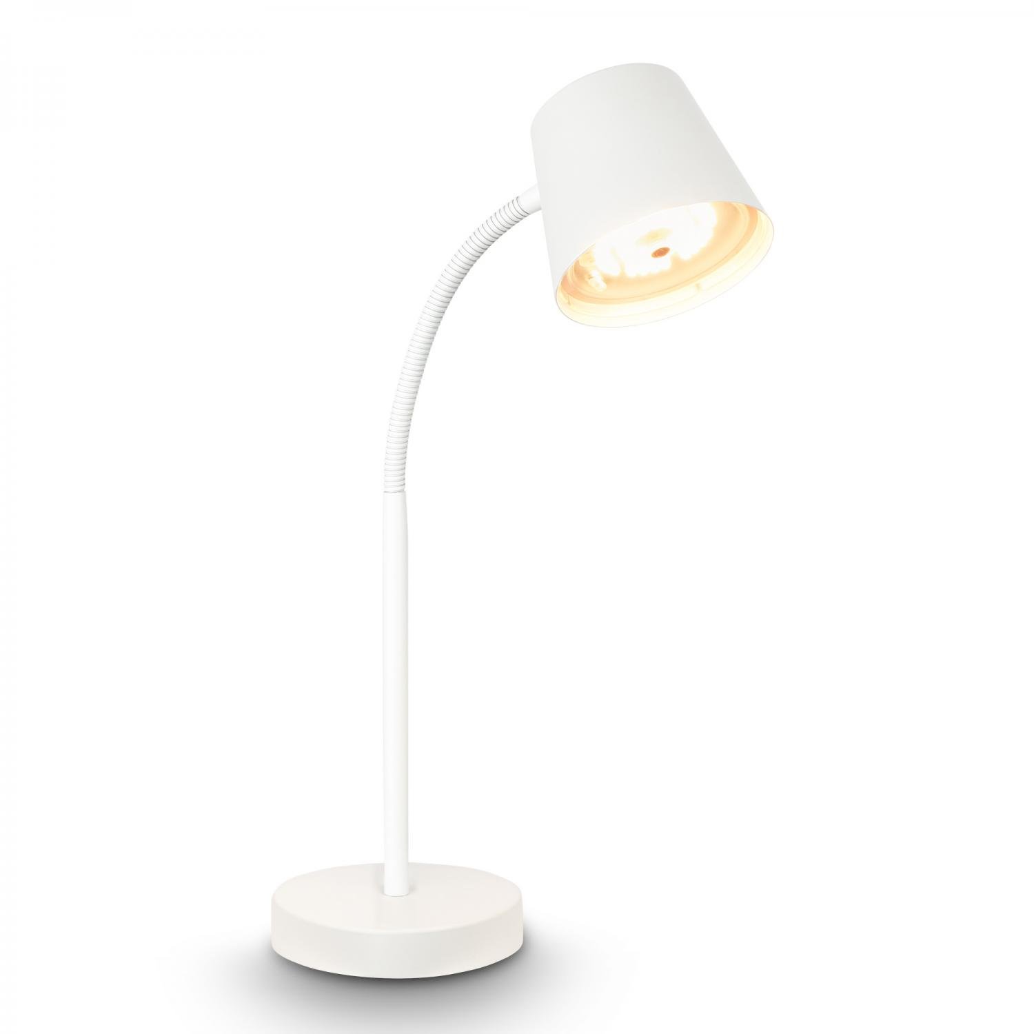 BRILO 7502016 Biwo LED bezdrátová stolní lampička, stmívatelná, nastavitelná, bílá - BRILO
