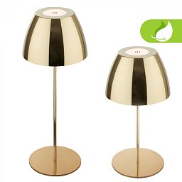 Obrázek pro produkt BRILONER Serina LED bezdrátová stolní lampička IP44, stmívatelná, dotykový vypínač, zlatá 7522017