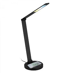 Obrázek pro produkt BRILONER Cuma LED lampa na psací stůl, bezdrátové nabíjení telefonu, stmívatelná, černá 7543015