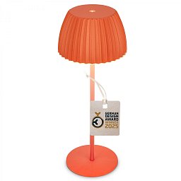 Obrázek pro produkt BRILONER Nabíjecí stolní lampa Riffle - 36,5 cm, 2W, 200lm, IP44, bezdrátová, LED, stmívatelná, dotykový vypínač, oranžová 7553012
