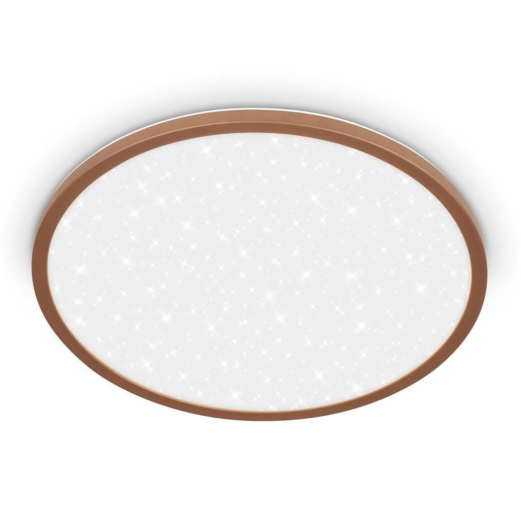 BRILO 7654014 Slim svítidlo LED panel pr.37,5 cm - 22W, 3000lm, hvězdné nebe, neutrální bílá, kávová - BRILO