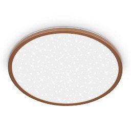Obrázek pro produkt Slim svítidlo LED panel pr.37,5 cm - 22W, 3000lm, hvězdné nebe, neutrální bílá, kávová - BRILO
