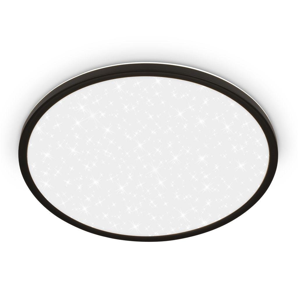 BRILO 7654015 Slim svítidlo LED panel pr.37,5 cm - 22W, 3000lm, hvězdné nebe, neutrální bílá, černá - BRILO