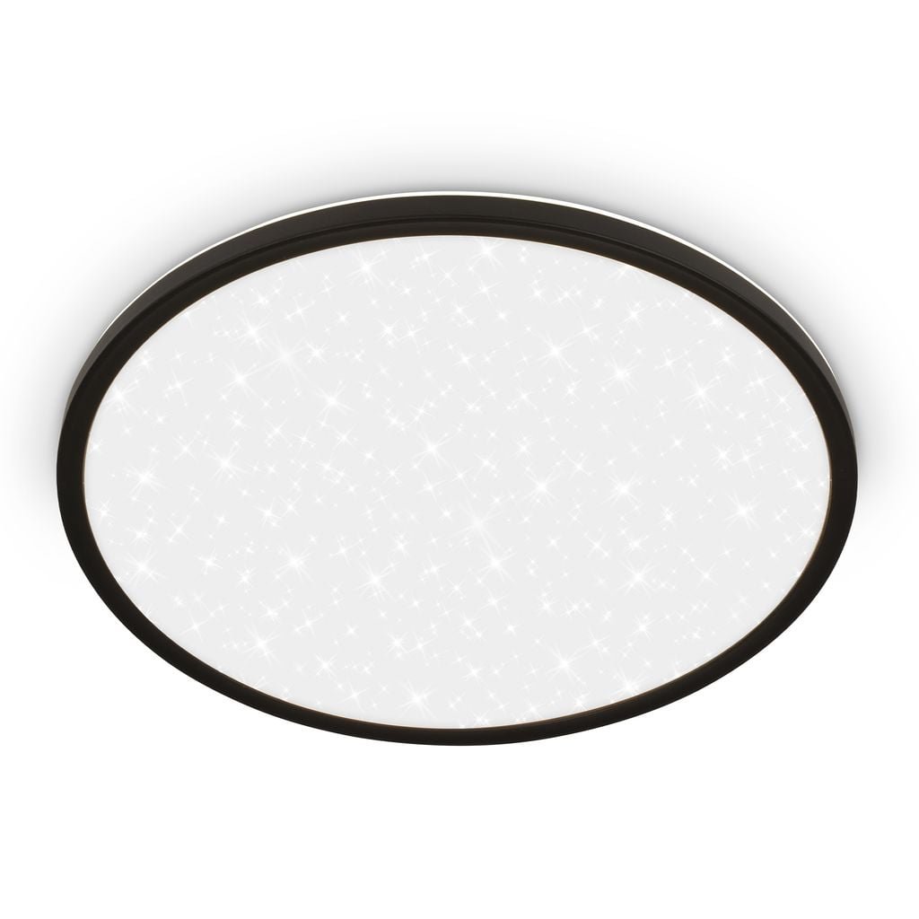 BRILO 7654015 Slim svítidlo LED panel pr.37,5 cm - 22W, 3000lm, hvězdné nebe, neutrální bílá, černá - BRILO