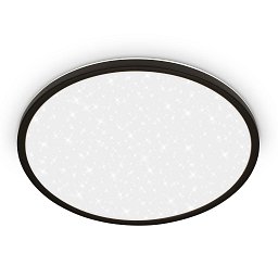 Obrázek pro produkt Slim svítidlo LED panel pr.37,5 cm - 22W, 3000lm, hvězdné nebe, neutrální bílá, černá - BRILO