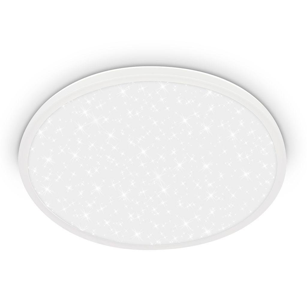 BRILO 7654016 Slim svítidlo LED panel pr.37,5 cm - 22W, 3000lm, hvězdné nebe, neutrální bílá, bílé - BRILO