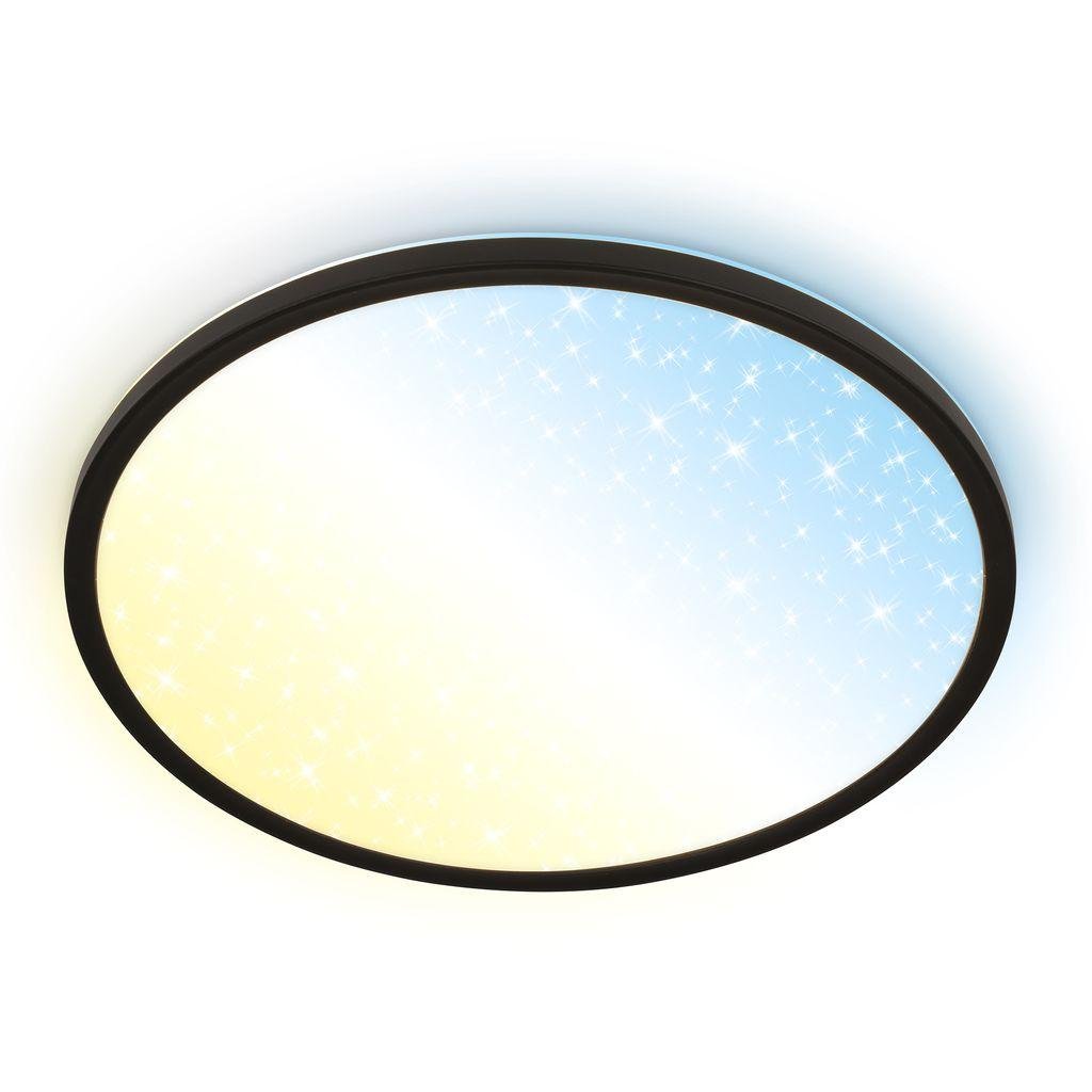 BRILO 7655015 Slim svítidlo LED panel pr.37,5 cm - 22W, 3000lm, dálkový ovladač, stmívatelné, černá - BRILO