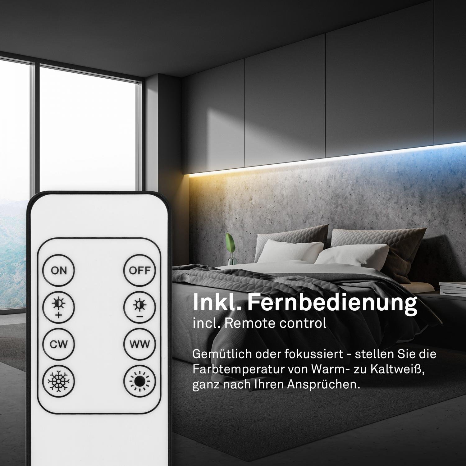 BRI 2152224 Pimp Your Stripe startovací sada LED pásek 2m, WiFi, CCT, hlasové ovládání - BRILONER (obrázek 6)